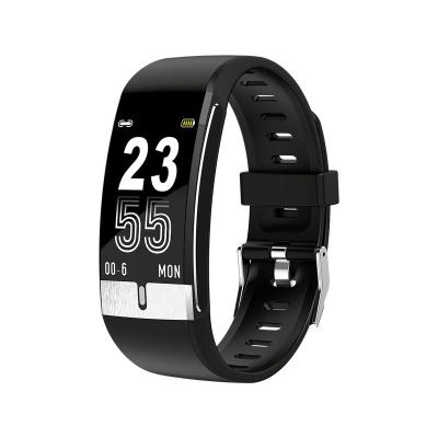 China OEM Color Focus Auto Custom Sports Screen Smart Bracelet E66 With Body Temperature ECG Blood Pressure Oxygen Smart Watch Wristband E66 for sale