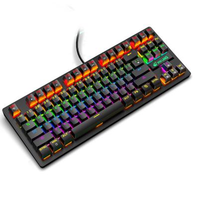 China Keypad 2022 New Arrivals 87 Keys Wired Led Backlight Mechanical Keyboard for sale