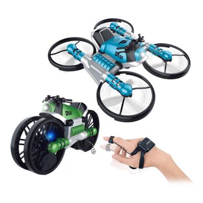 China Gesture Sensor 2 In 1 Transformation Watch Control Drone And Rc Motorcycle for sale