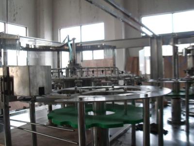 China Flesh Juice Filling Machine for PET Bottle / Plastic Bottle , Automatic Liquid Filling Line for sale