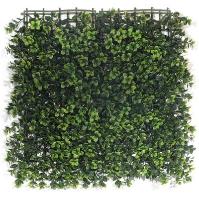 China Green Anti-UV High Quality Plastic Artificial Board Boxwood Hedge Grass Wall Plant for sale