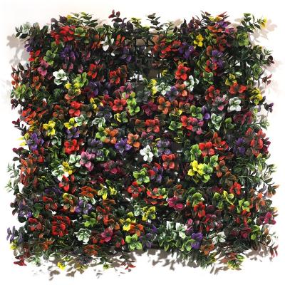 China Anti-UV Vertical Plant Wall Fake Flowers Artificial Plant Wall Green Wall for sale