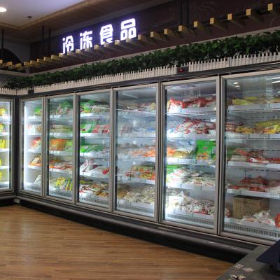 China Single-temperature DDW2220C1 Multideck Beverage Fridge and Glass Door Fridge for Redbull for sale