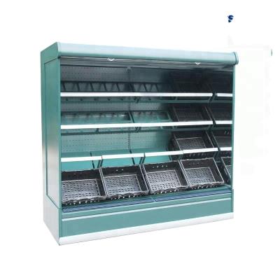 China Single-Temperature Vegetable And Fruit Display Cooler Multideck Cabinet For Supermarket for sale