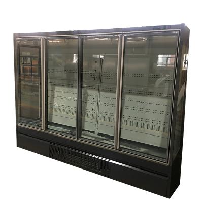 China Commercial Single-Temperature 3 Door Showcase Cabinet Refrigerator Upright Refrigerator Freezer for sale