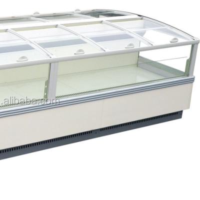 China Single-Temperature Commercial Display Single Island Side Freezers For Frozen Food for sale