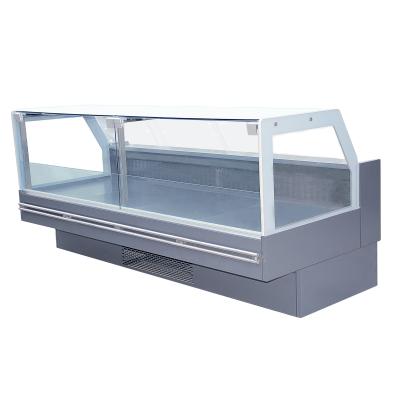 China Commercial Single-Temperature Meat Deli Display Freezer Refrigerated Deli Fresher Showcase for sale