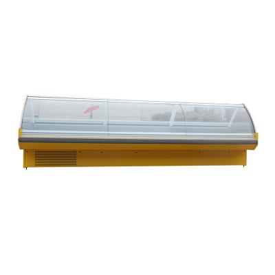 China Single-temperature display fresh meat refrigerator showcase refrigerator commercial open refrigerator for sale