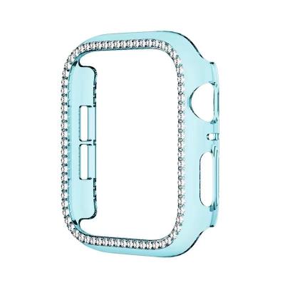 China Apple Watch Remote Camera Case Protective Diamond Inlaid Brightly, Suitable for iwatch Series 5 6 7 Watch Protective Case for sale