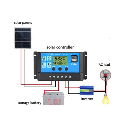 China Times Power 10A 20A 30A 40A 50A 60A 100A PWM Solar Charger Controller 12V 24V Solar Panel Controller for sale