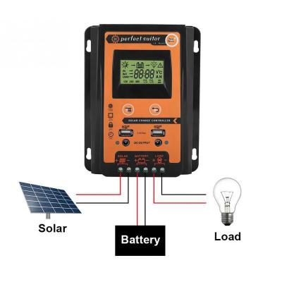 China Times Power Solar Charge Controller 30A50A70A 12V24V Dual USB Solar Panel Charge Controller Charger Controller Output pwm solar controller for sale