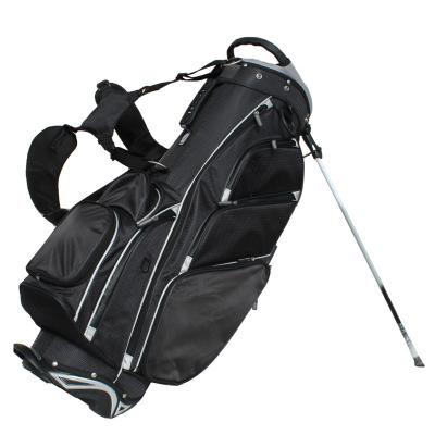 China Large Capacity Golf Stand Bag With 6-Way Superior Stable Bottom OEM Service Customized Logo for sale