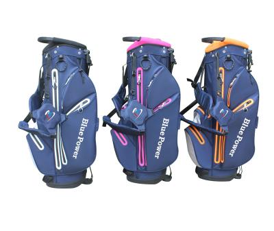 China OEM logo custom wholesale waterproof nylon bag travel golf lightweight golf bag with 14 dividers for sale