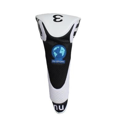 China Polyester& Good PU Design Driver Golf Club Head Cover for sale