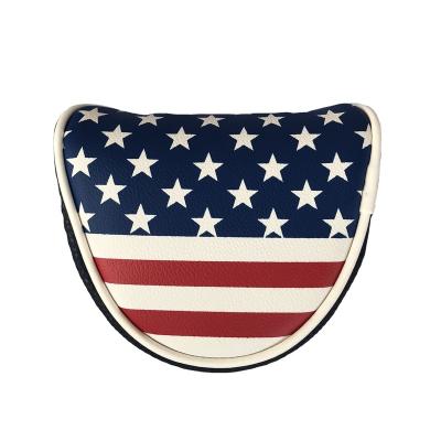 China PU Magnetic Closure Mallet Golf Putter Cover With for sale