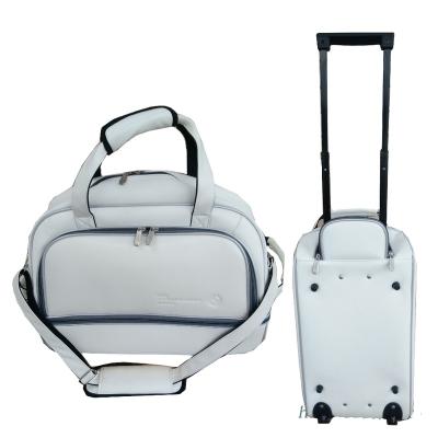 China PU Cart Golf Boston Bag With Wheel for sale