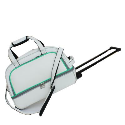 China PU Trolley Golf Clothes Bag With Wheel for sale