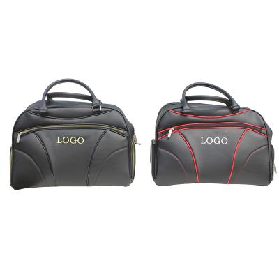 China Custom Stability Logo Golf Shoes Boston Bags Durable PU Golf Carry Bags for sale