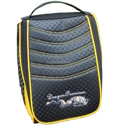 China PU Nylon Custom Leather Golf Shoe Bags for sale