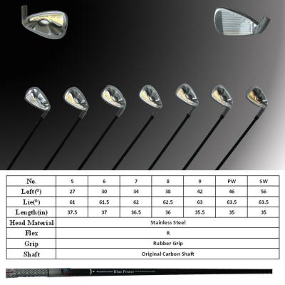 China Graphite Forged Golf Iron Set for sale