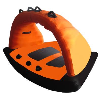 China 0.7mm PVC 4 Person Inflatable Towable Flying Water Ski Tube For Water Sports for sale