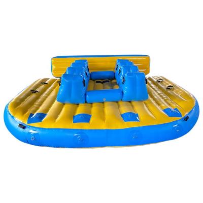 China Durable commercial pvc banana slider tube river tarpaulin inflatable towable boat with factory price for sale