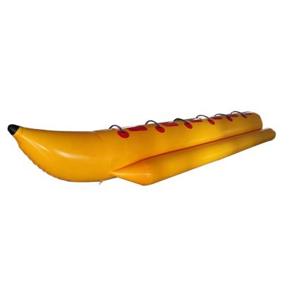 China 0.9mm Tarpaulin PVC Custom 6 Rider Seats Inflatable Banana Boat Towable Tube For Rental for sale