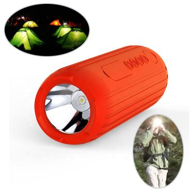 China Portable and Waterproof FM Radio Sports Wireless Wireless Outdoor Cycling Speaker with Ultra Bright Flash Light for sale