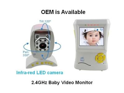 China 2.4inch Wireless Video Baby Monitor with Temperature Detector for sale