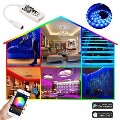 China WiFi control DC5-28V wireless magic home wifi led lighting mini RGB led strip wifi controller for alexa google home for sale