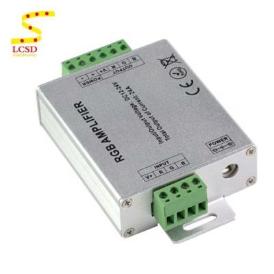 China Hotel Decoration DC12V 24A LED Amplifier For RGB LED Strip Power Repeater Console Controller for sale