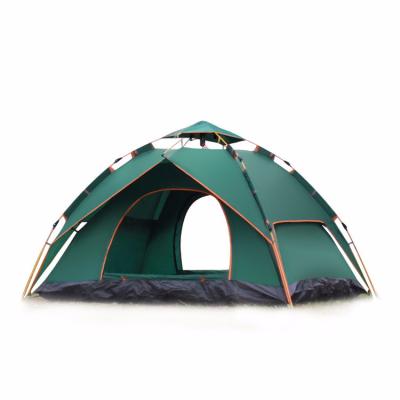 China Camouflage Game Sunshade Double Layer Windproof Outdoor Tent / Dual Function Tent 4 Person Field With Waterproof Rubber Strip for sale