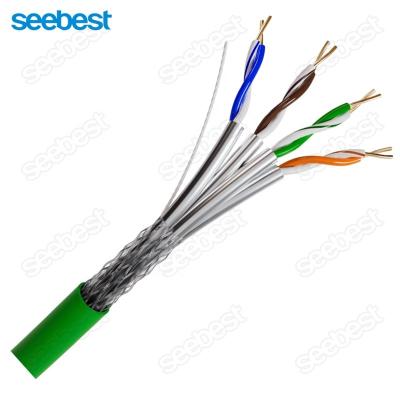 China SEEBEST Factory Price 23awg Cat 6 Cable 305m RJ45 Connector Pure Copper Coil Cat6a Sftp Cable BD-575 for sale