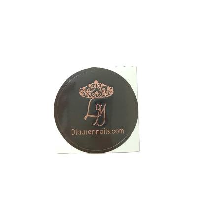 China Wholesale custom print custom circle factory sticker LOGO Label Adhesive Gold transparent label stickers for sale