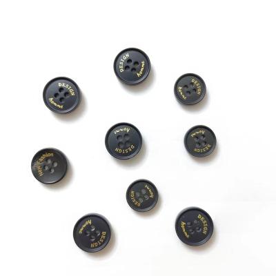 China Wholesale Logo Polyester Shirt Garment Sewing Custom Factory Resin Button Washable 4 Hole Resin Buttons For Clothing for sale