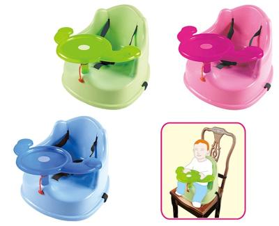 China Safety Comfortable Baby Dining Chair Plastic Baby Booster Seat Eating Chair With Tray for sale