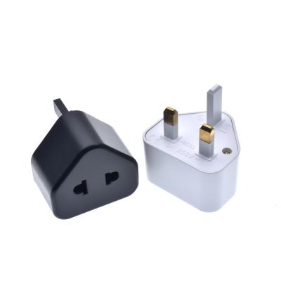 China EU USA Standard 2 Pin To UK 3 Pin Plug Adapter AC Adapter Residential/General Purpose Universal Travel Plug 5A Universal G Fuse British Type Fuse for sale