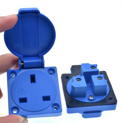 China 13A 250V Singapore Malaysia Residential / Multipurpose Plug UK IP44 Weatherproof Waterproof Electrical Sockets for sale