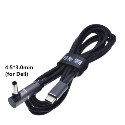 China MP3/MP4 Magnetic USB C Laptop Cable USB C Power Player 100W Universal Connector Jack Adapter Converter Fast Charging Wire DC Power Supply for sale