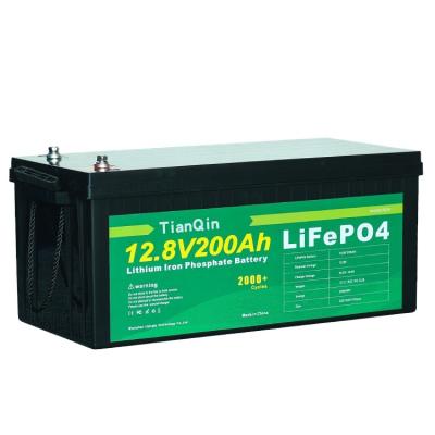 China RV Port 12V 200Ah Air To Ground Missile LiFePO4 Deep Cycle Batteries Pack For RV Yacht Marine Solar Golf Trolley UPS for sale