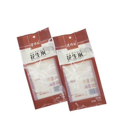 China Barrier Flat Bottom Plastic Bags Food Pouch Dry Nut Bag Packaging With Window for sale