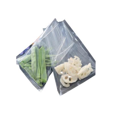 China Plastic Barrier Mylar Custom Printed Clear Transparent Sealer Pouches Food Snacks Nuts Vacuum Packing Bags With Logo for sale