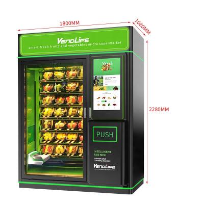 China Hotel Metro Station Shopping Mall Vendlife Hot Sale! Fruit Salad Fresh Drink Fresh Healthy Food Vending Machines for sale