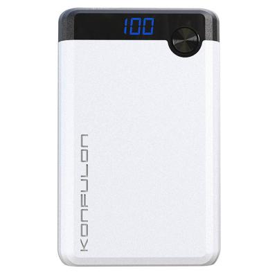 China Fast Charging Support Konfulon LCD Show Dual Mini Powerbank 10000mah Fast Charging Power Bank For Mobile Phone for sale