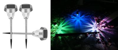 China Embellishment Ground Solar Powered Landscape Lights Colorful Garden Light for sale