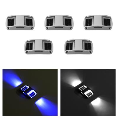 China IP68 Aluminium Solar Reflective Road Stud Car Shape Solar Powered LED Deck Lights for sale