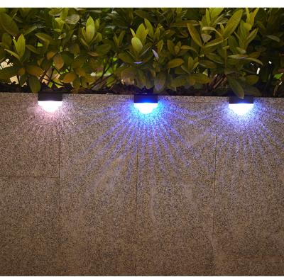 China ABS PC Solar Led Garden Lights Outdoor Solar Powered Lamp Solar Fence Lights for sale