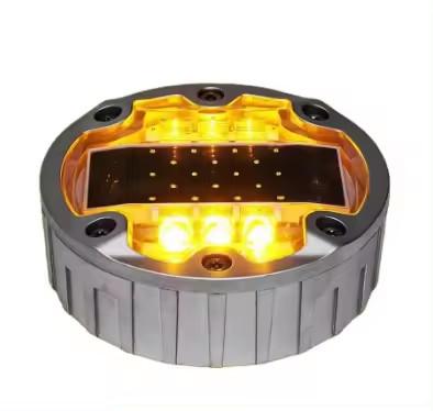 China Aluminum Led Solar Road Stud Light Reflective Highway Pavement Marker Flashing Light for sale