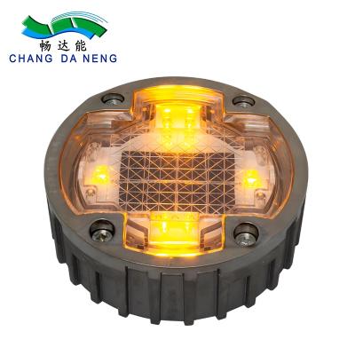 China 250g Solar LED Road Reflector With 6 LED Light Steady Or Flash Visually 800 Meters zu verkaufen