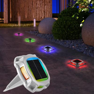 China Round Shape Pavement Solar Light Led Road Stud Road Markers Flashing Solar Dock Light for sale